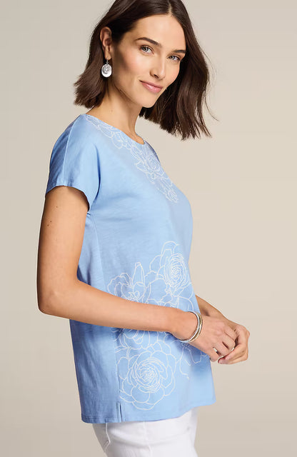 Relaxed Dolman-Sleeve Tee