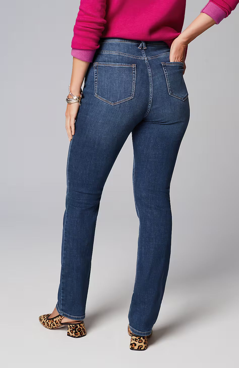 Curvy-Fit Straight-Leg Jeans