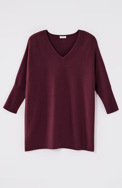 Pure Jill Oversized V-Neck Sweater