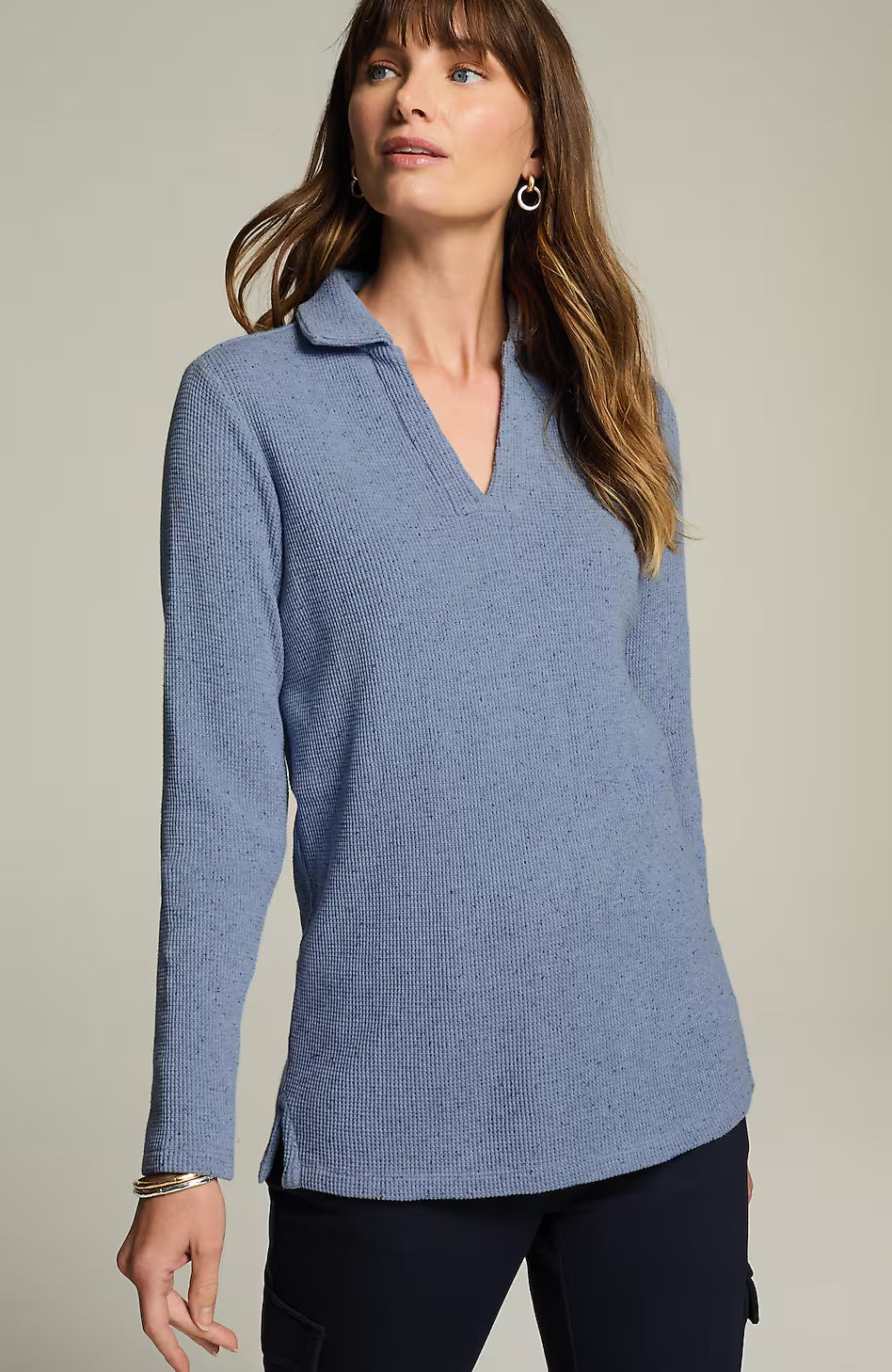 Wearever Collared Waffle Top