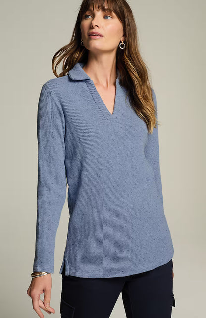 Wearever Collared Waffle Top