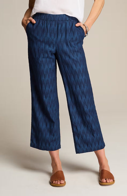 Pure Jill Indigo Dobby Crops