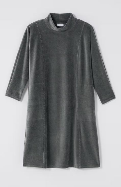 Pure Jill Corded-Velour Dress
