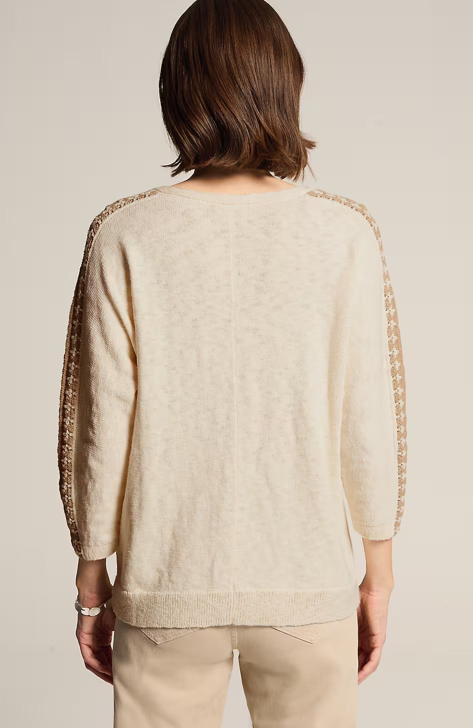 Crochet-Detailed Sweater