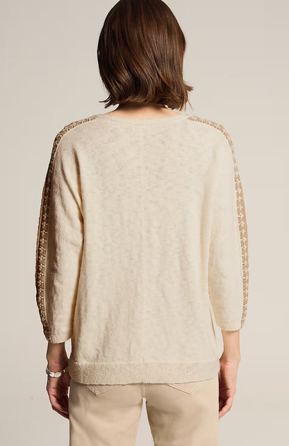 Crochet-Detailed Sweater