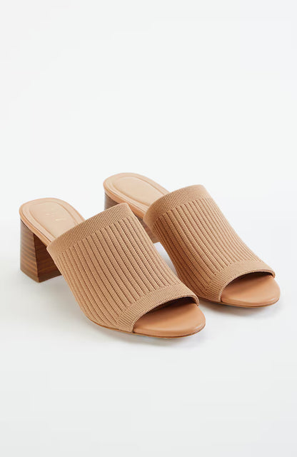 Rory Ribbed Block Heels