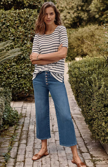 High-Rise Button-Fly Jeans