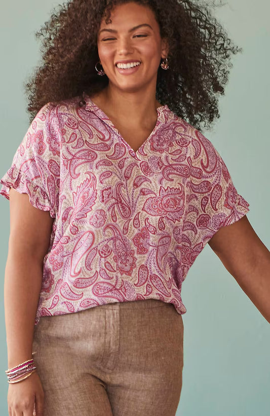 Relaxed Ruffle Top