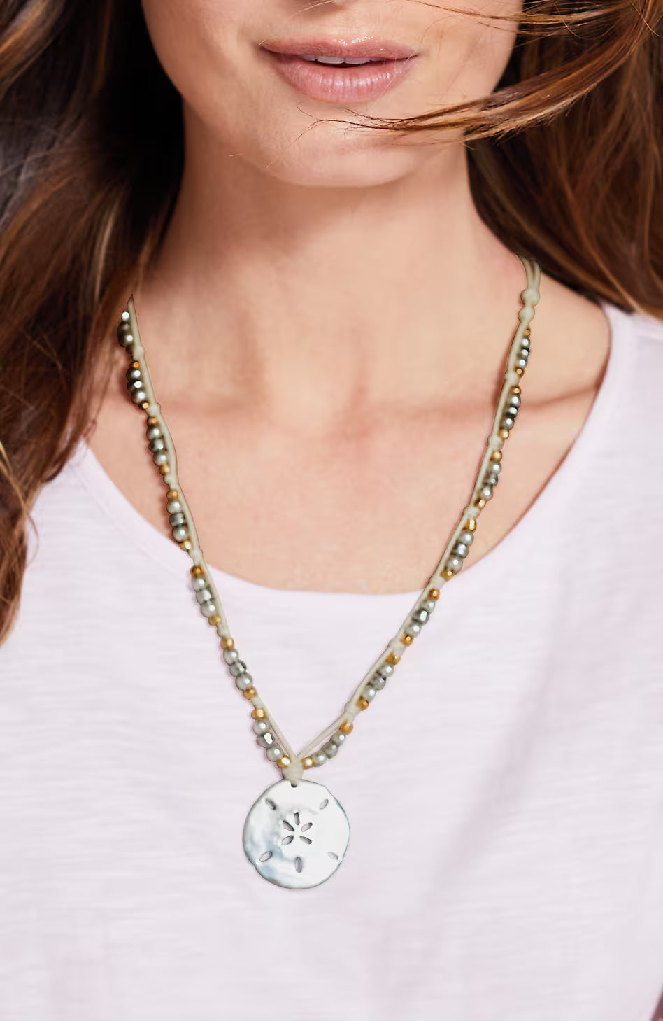 Sand Dollar Pendant Necklace