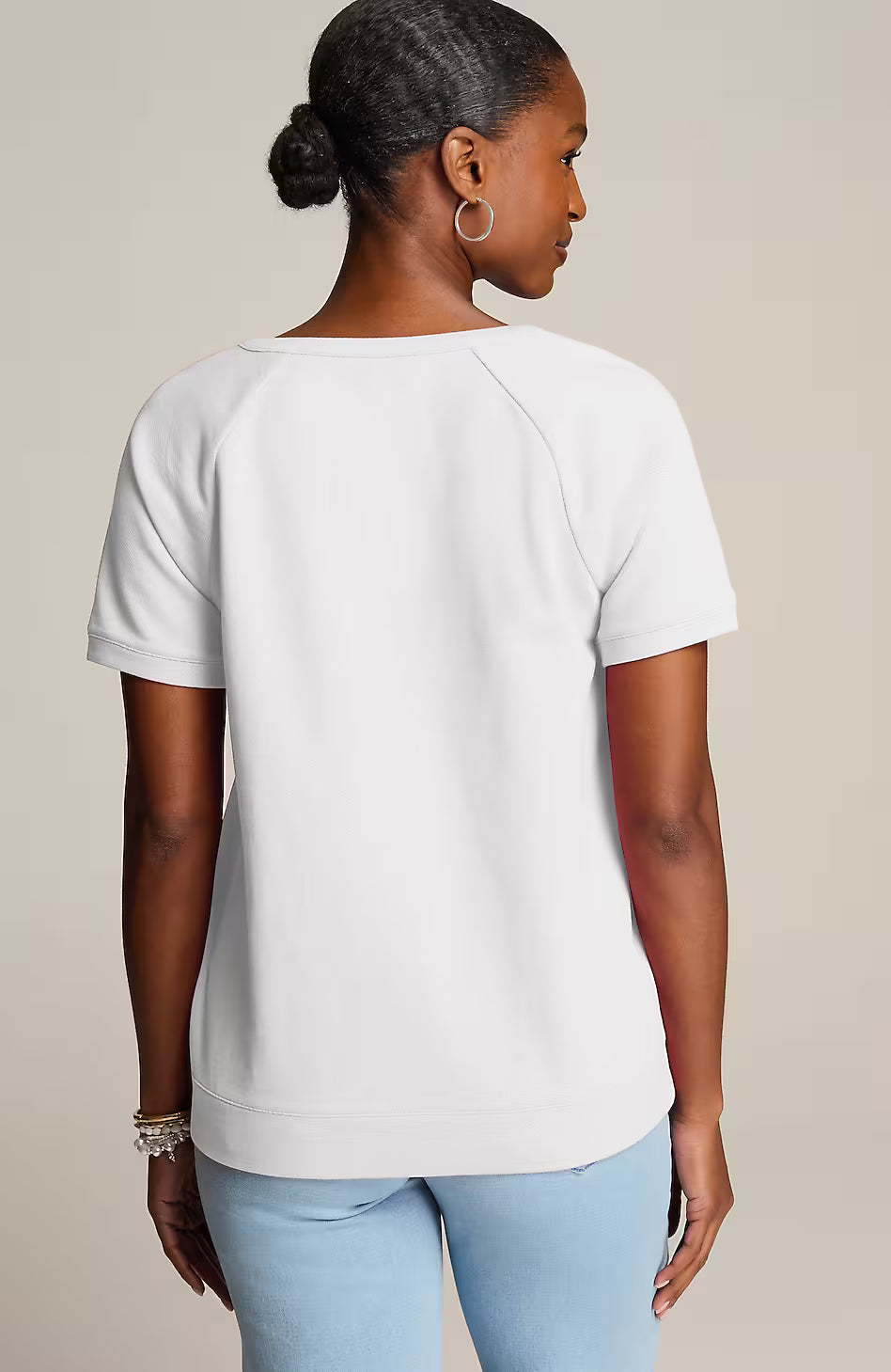 French Terry Short-Sleeve Pullover