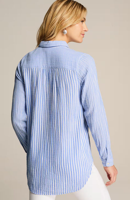Cotton-Gauze A-Line Tunic