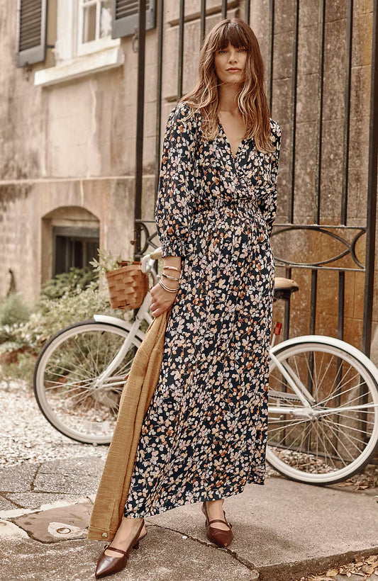 Smocked Sateen Dress