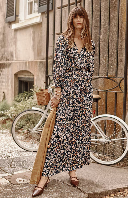 Smocked Sateen Dress