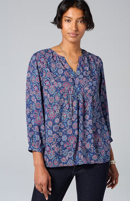 Soft Voile Shirred Top