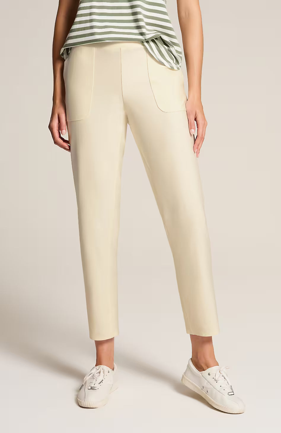 Fit Patch-Pocket Slim-Leg Pants