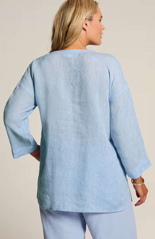 Pure Jill Linen One-Pocket Tunic