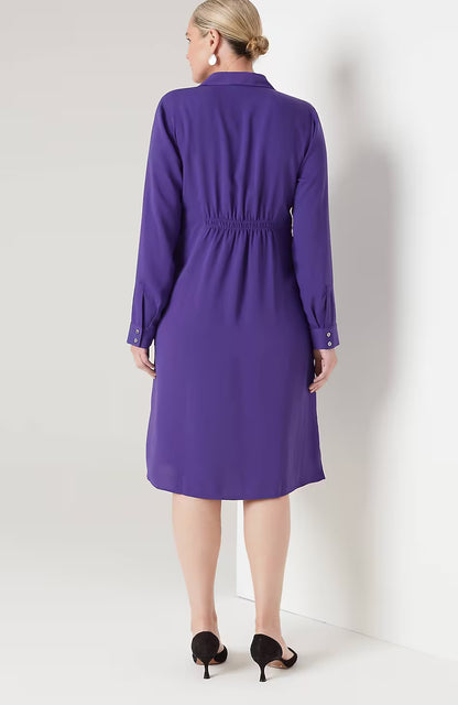 Wearever Twist-Front Shirtdress