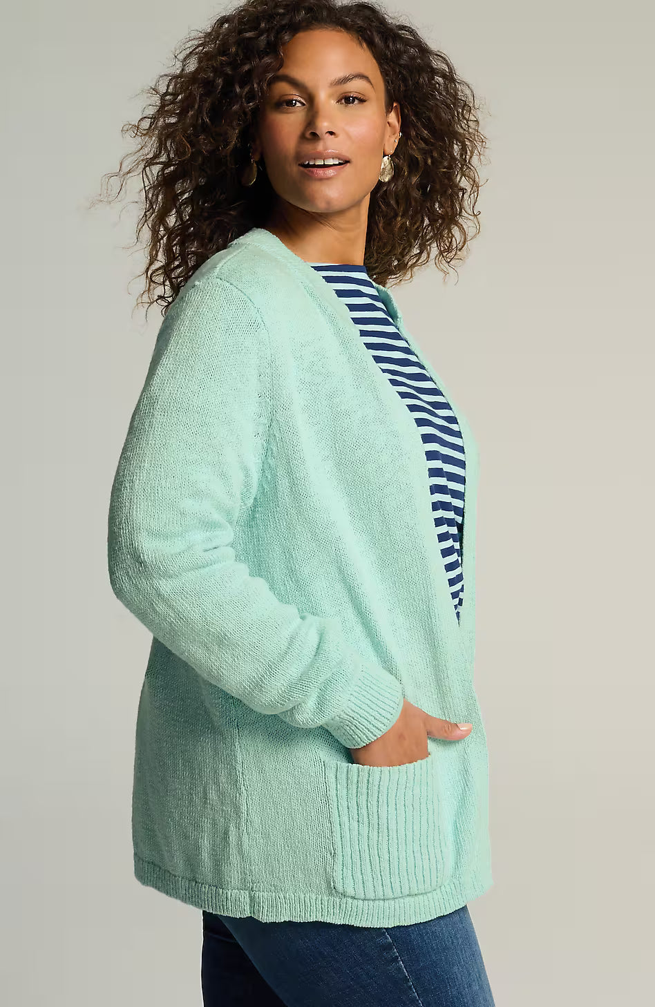 Short Patch-Pocket Cardi