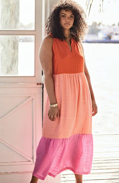 Color-Block Maxi Dress