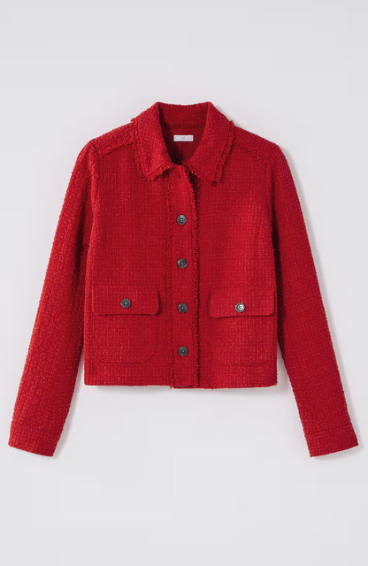 Textured-Tweed Jacket