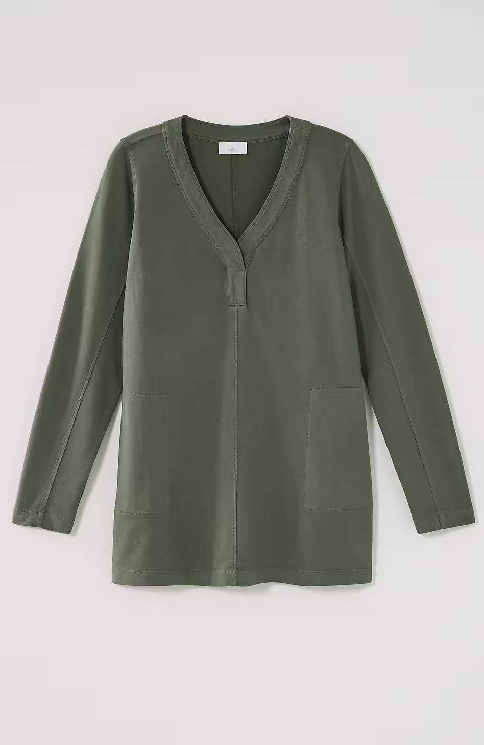 Fit French Terry V-Neck Tunic