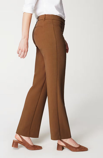Angled-Pockets Straight-Leg Pants