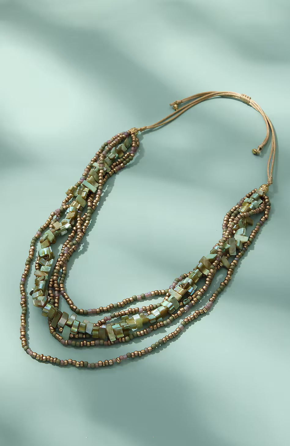 Multilayered Beaded Necklace
