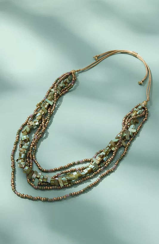 Multilayered Beaded Necklace