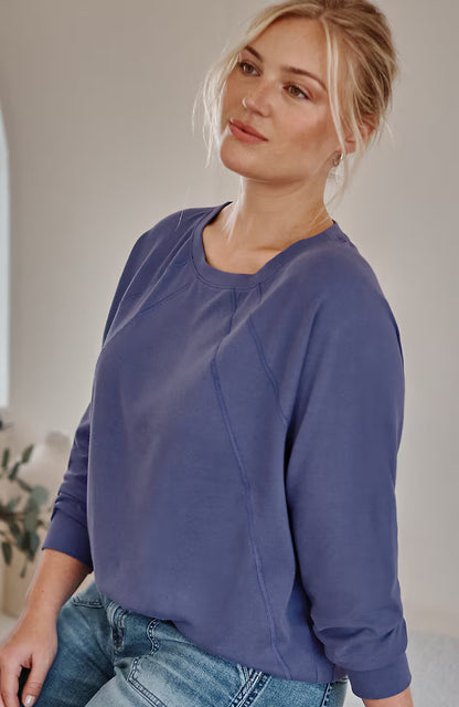 Brushed Soft-Luxe Seamed Top