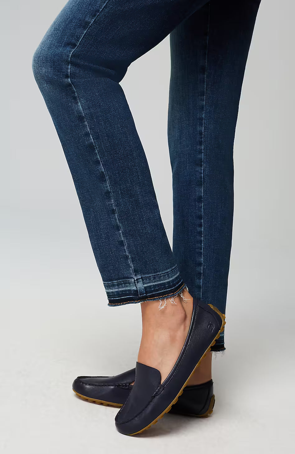 High-Rise Release-Hem Jeans
