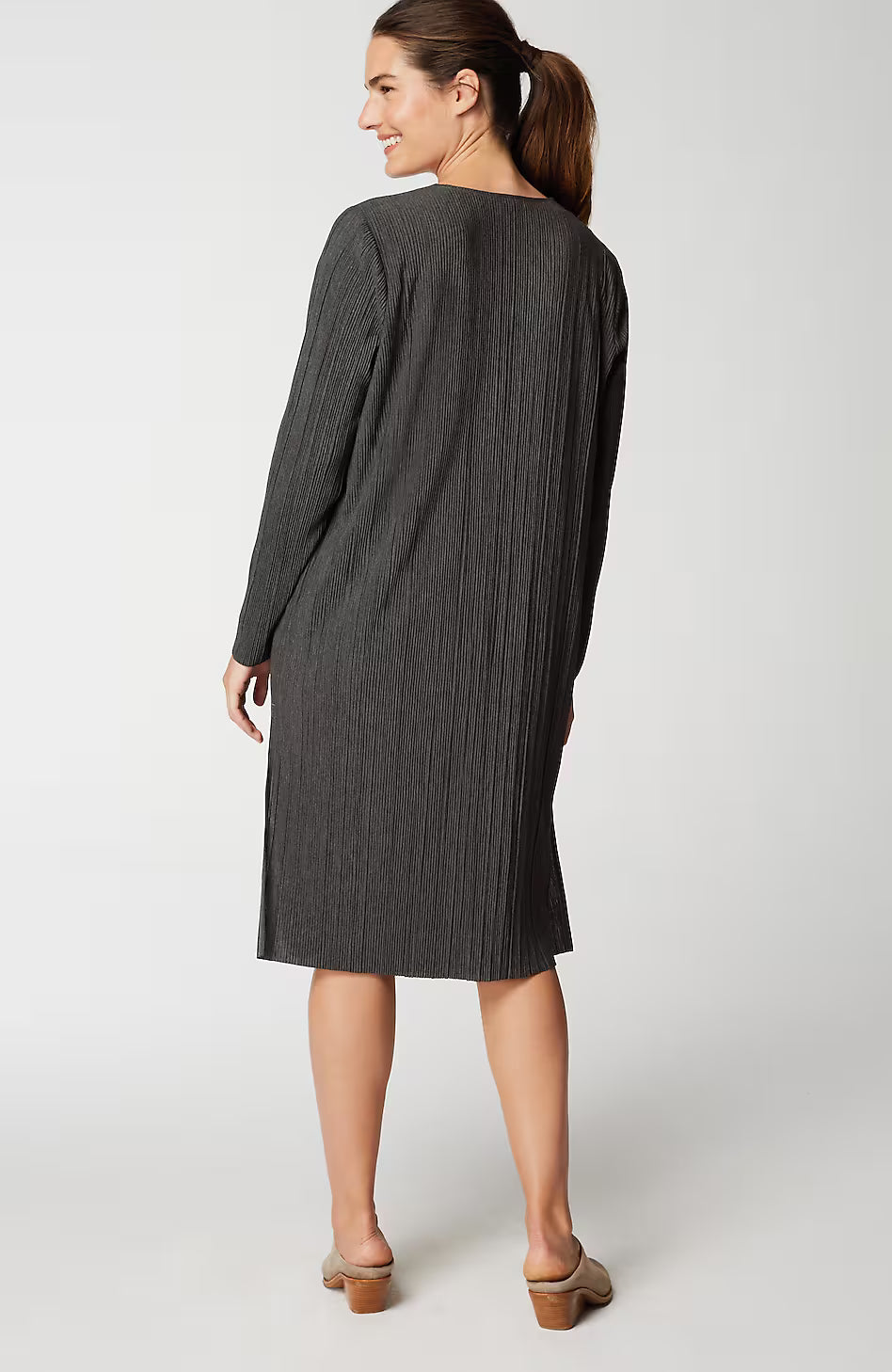 Pure Jill Pleated Knit Duster