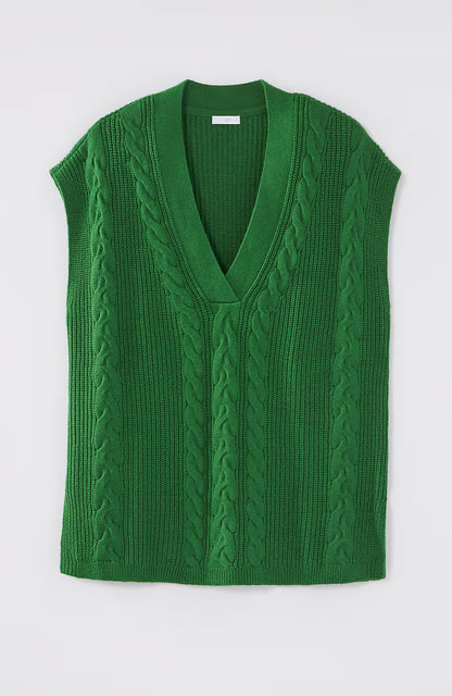 V-Neck Cable Vest