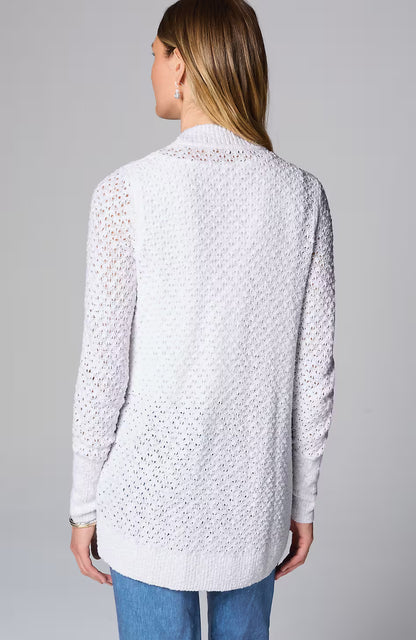 Light Textured High-Low Cardi