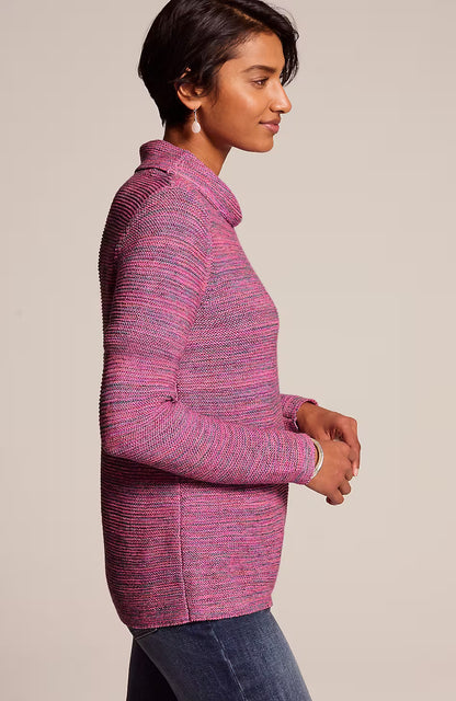 Quiet Luxury Color-Mix Pullover Sweater