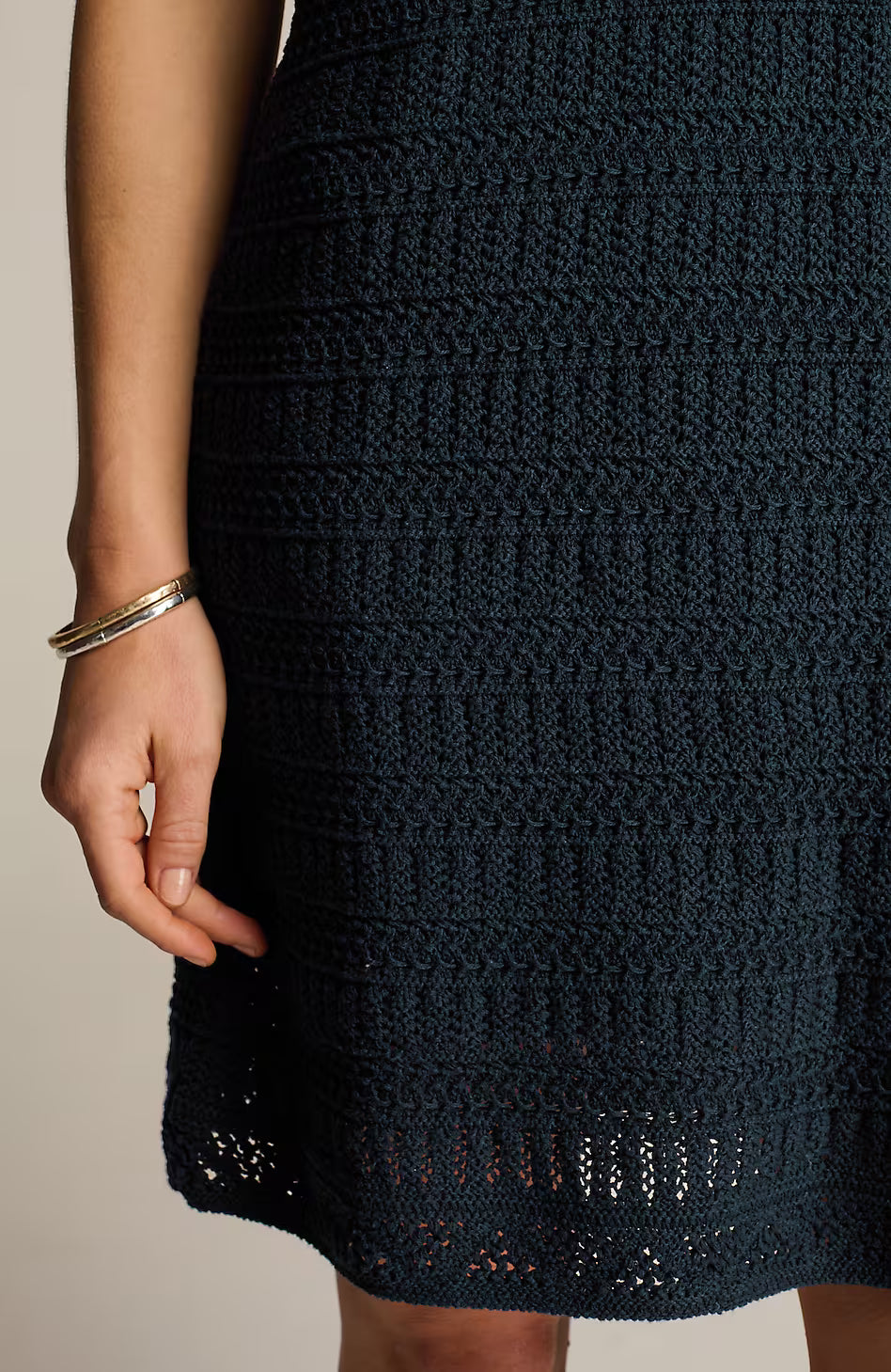 Crochet-Textured Dress