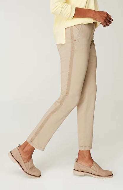 Sateen Slim-Leg Pants
