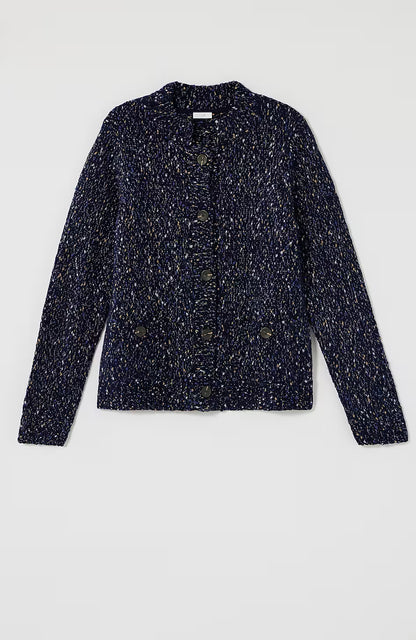 Mixed-Tweed Cardi