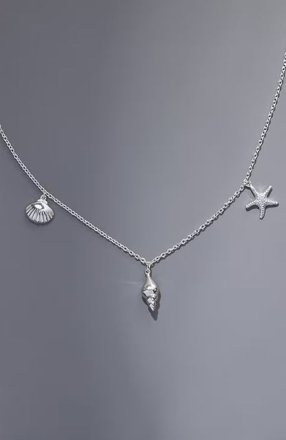 Sterling Silver Sea Life Necklace