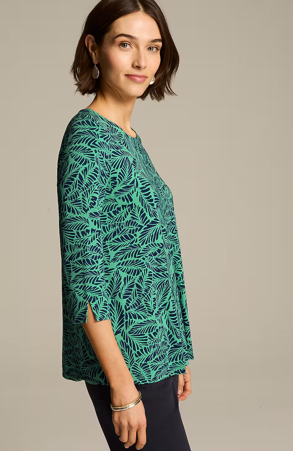 Wearever Ballet-Sleeve Crew-Neck Top