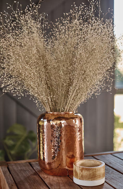 Elements Small Hammered-Copper Vase