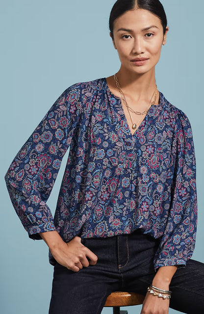Soft Voile Shirred Top