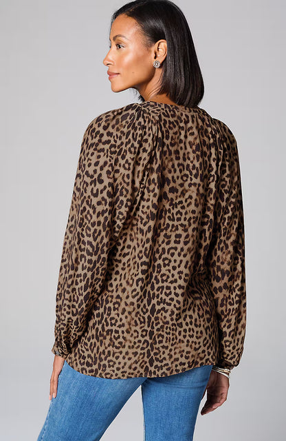 Luxe-Leopard Top