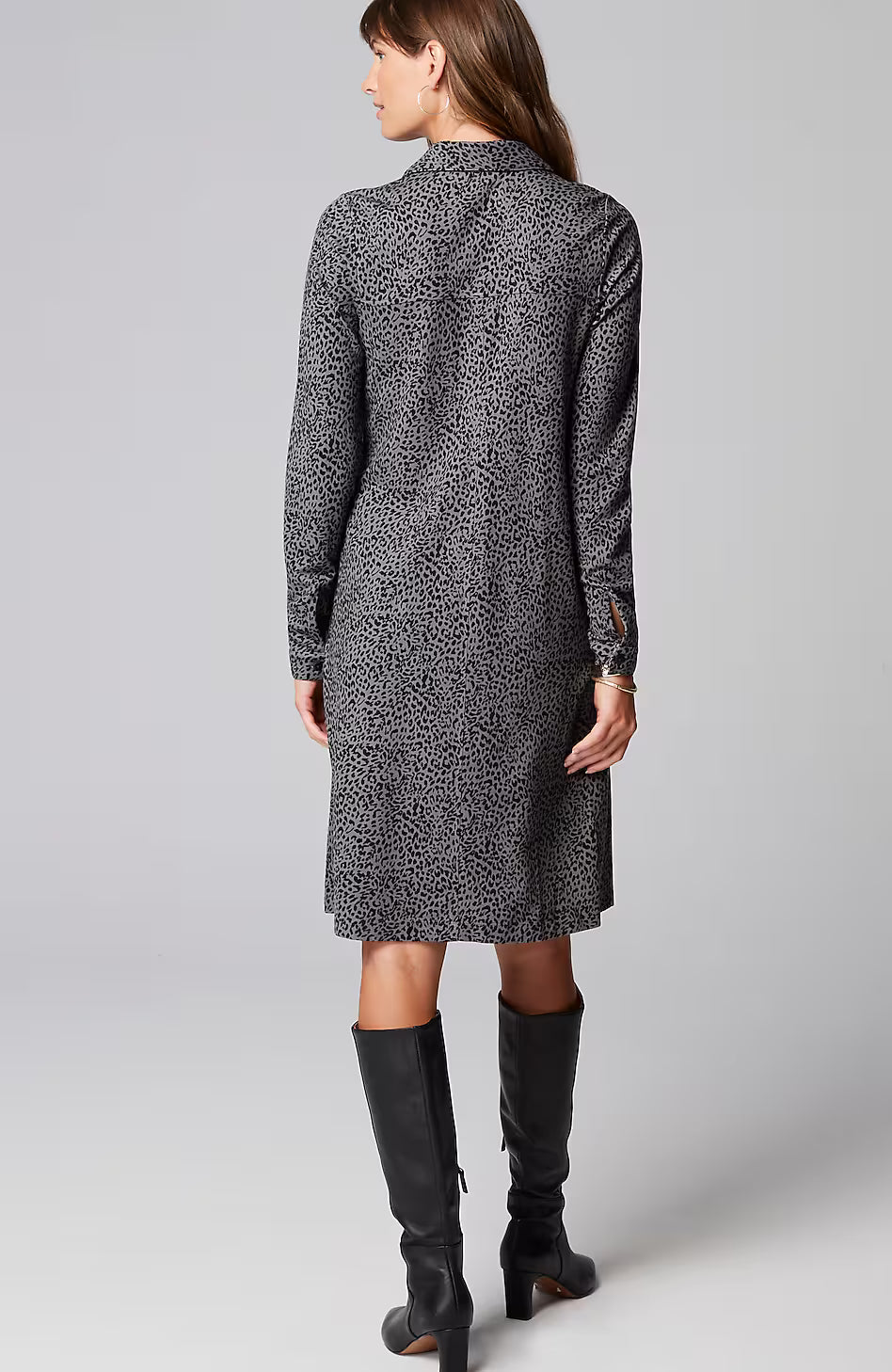Ponte Knit Shirtdress