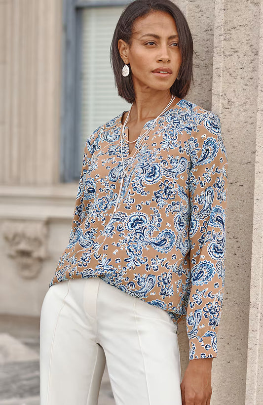 Wearever Easy-Care Split-Neck Popover