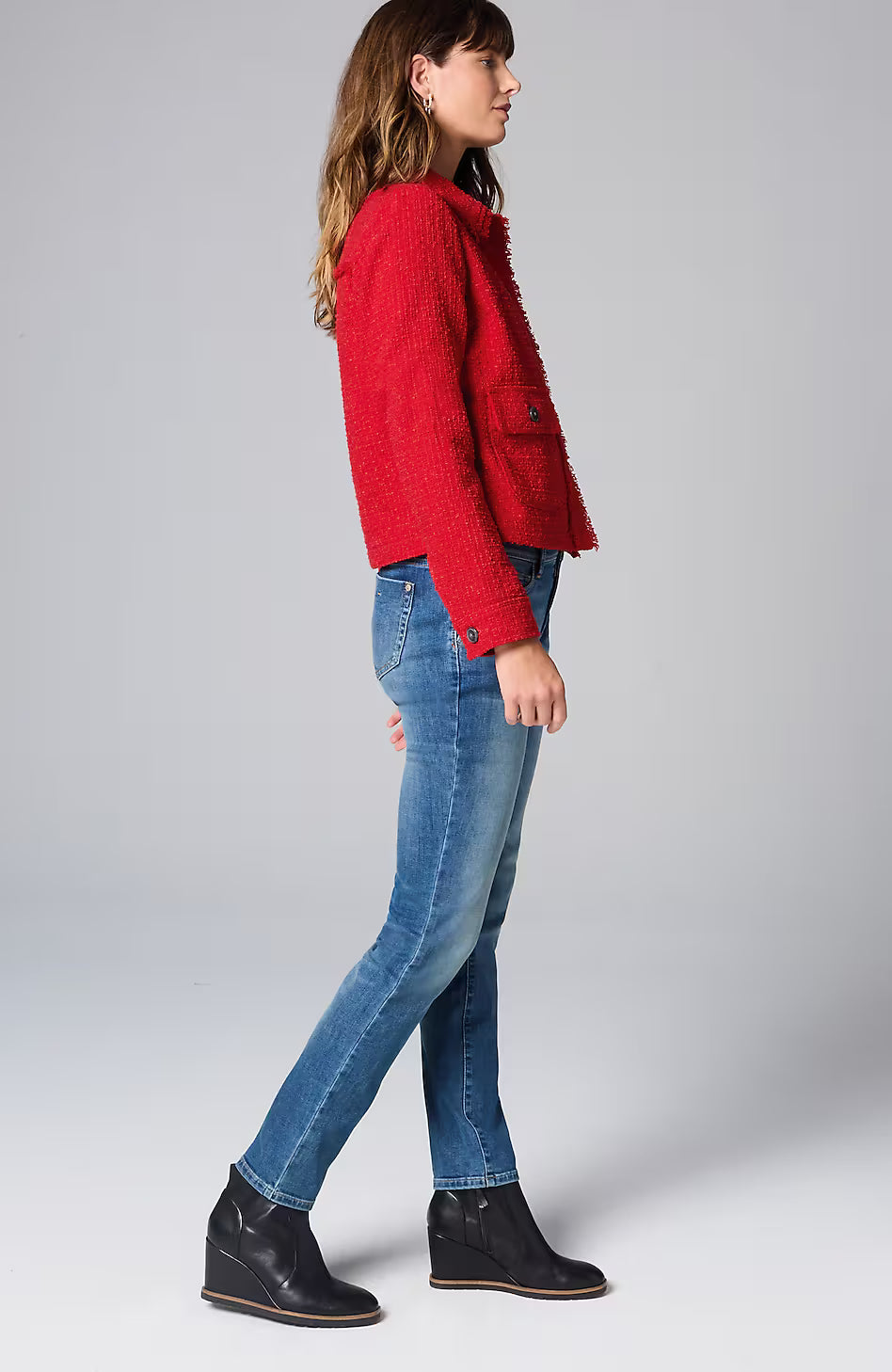Textured-Tweed Jacket