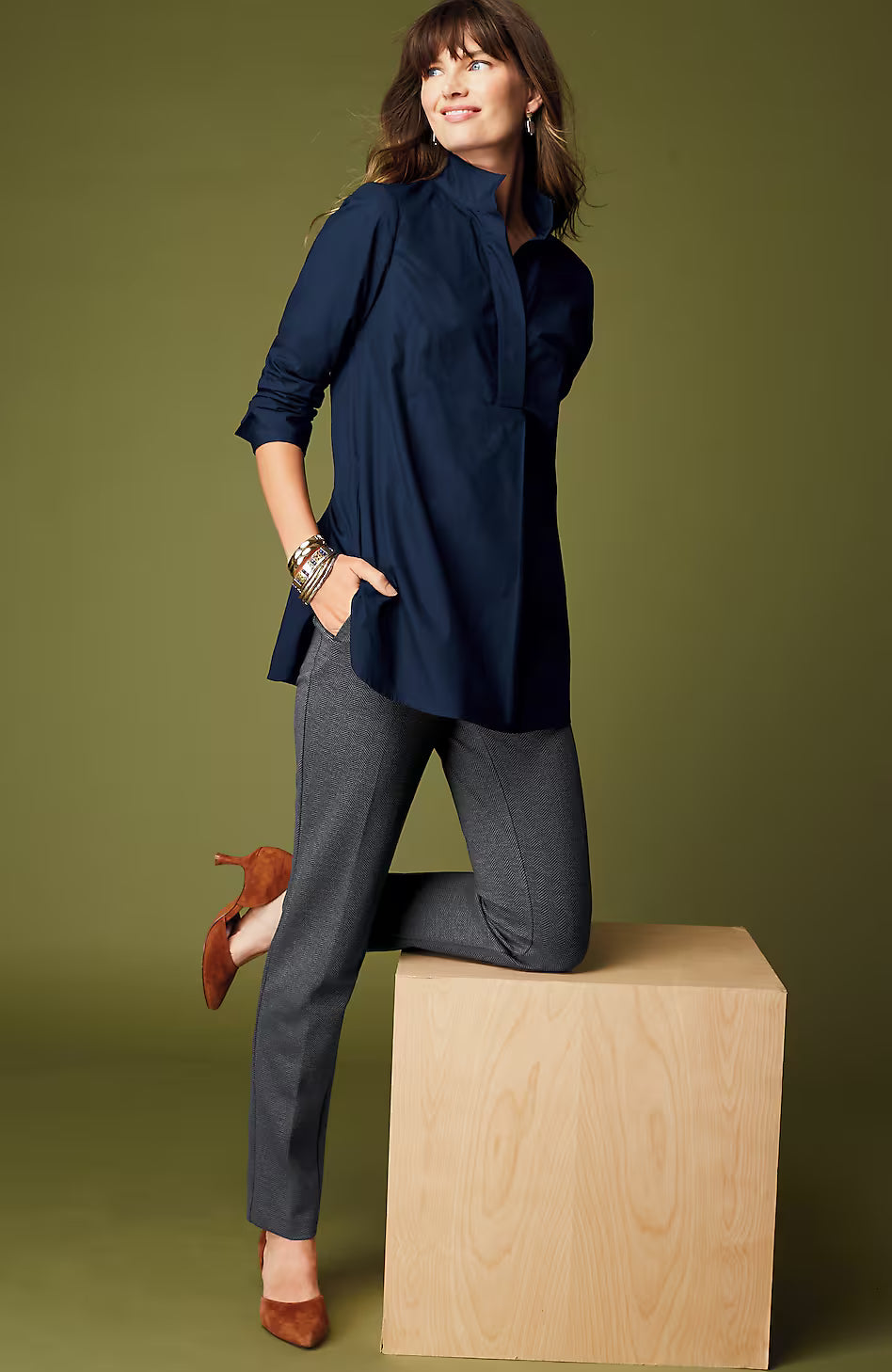 Ponte Welt-Pockets Slim-Leg Pants