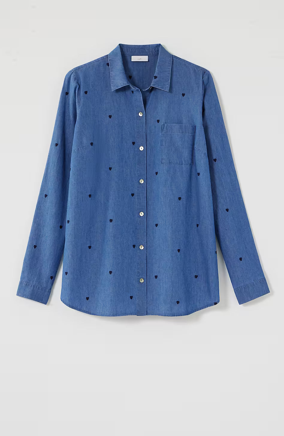 More Love Embroidered Heart Shirt