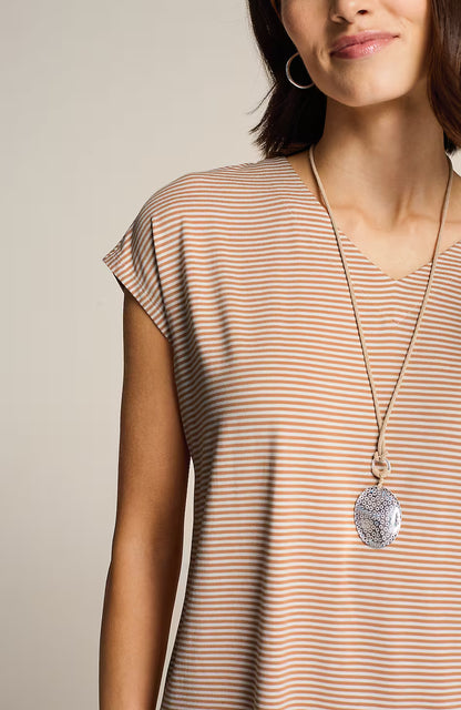 Wearever Striped V-Neck Tee