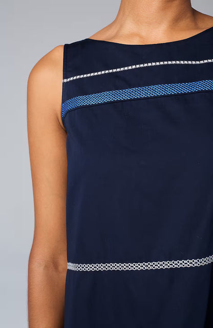 Embroidered Swing Dress