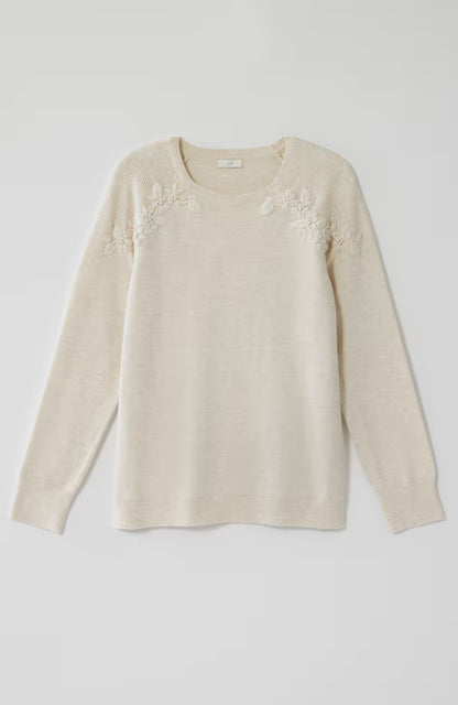 Cozy Luxe Hand-Embroidered Pullover Sweater